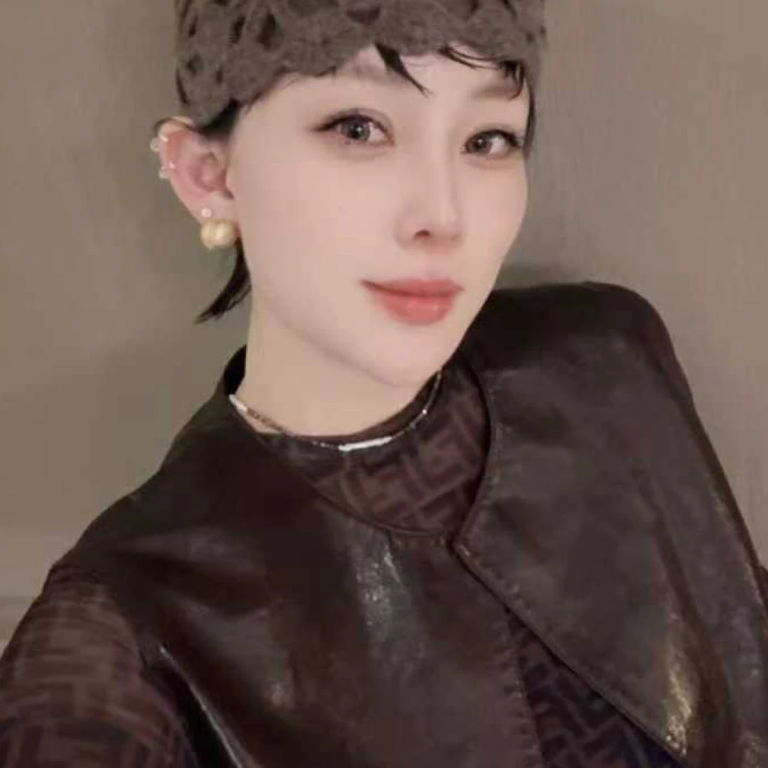 JING2025秋季新款1661女装韩版真皮马甲休闲气质上衣时尚百搭马夹