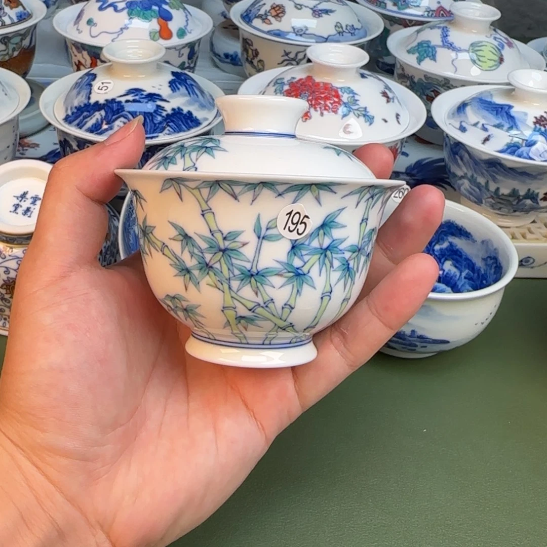 彦祖纯手工手绘茶具195