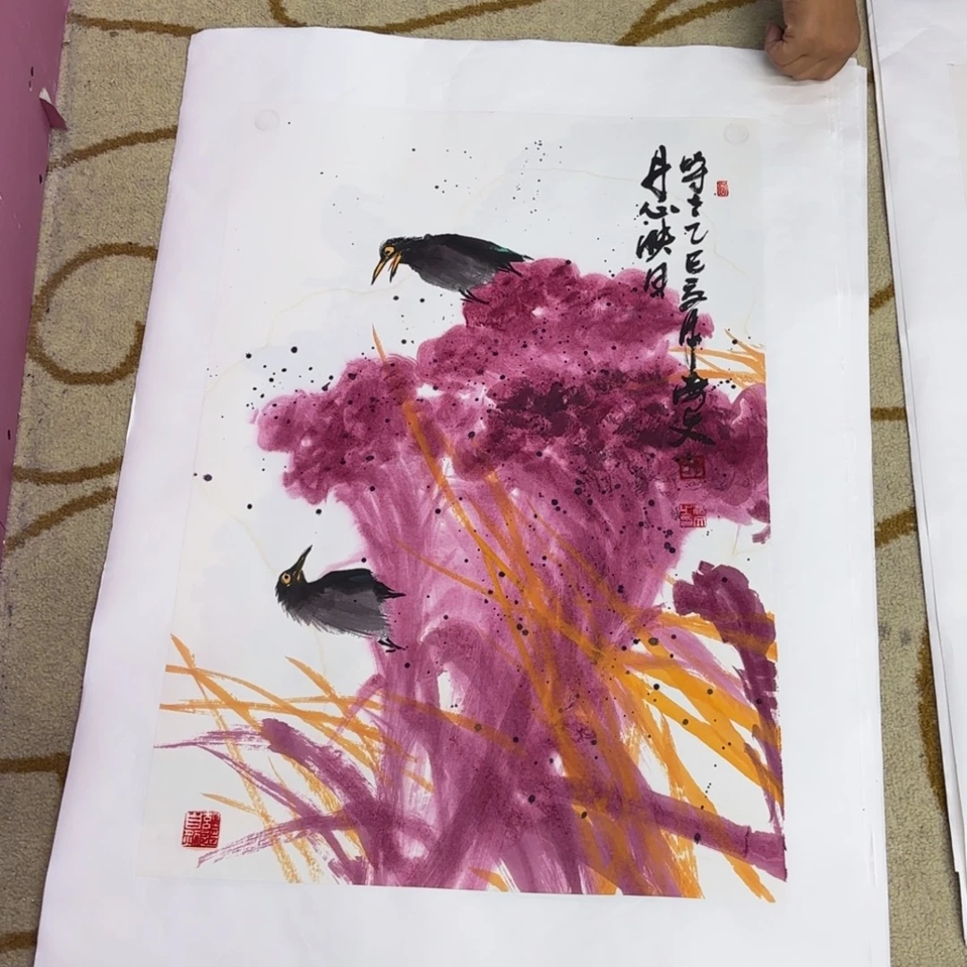 国画李海文老师作品刘