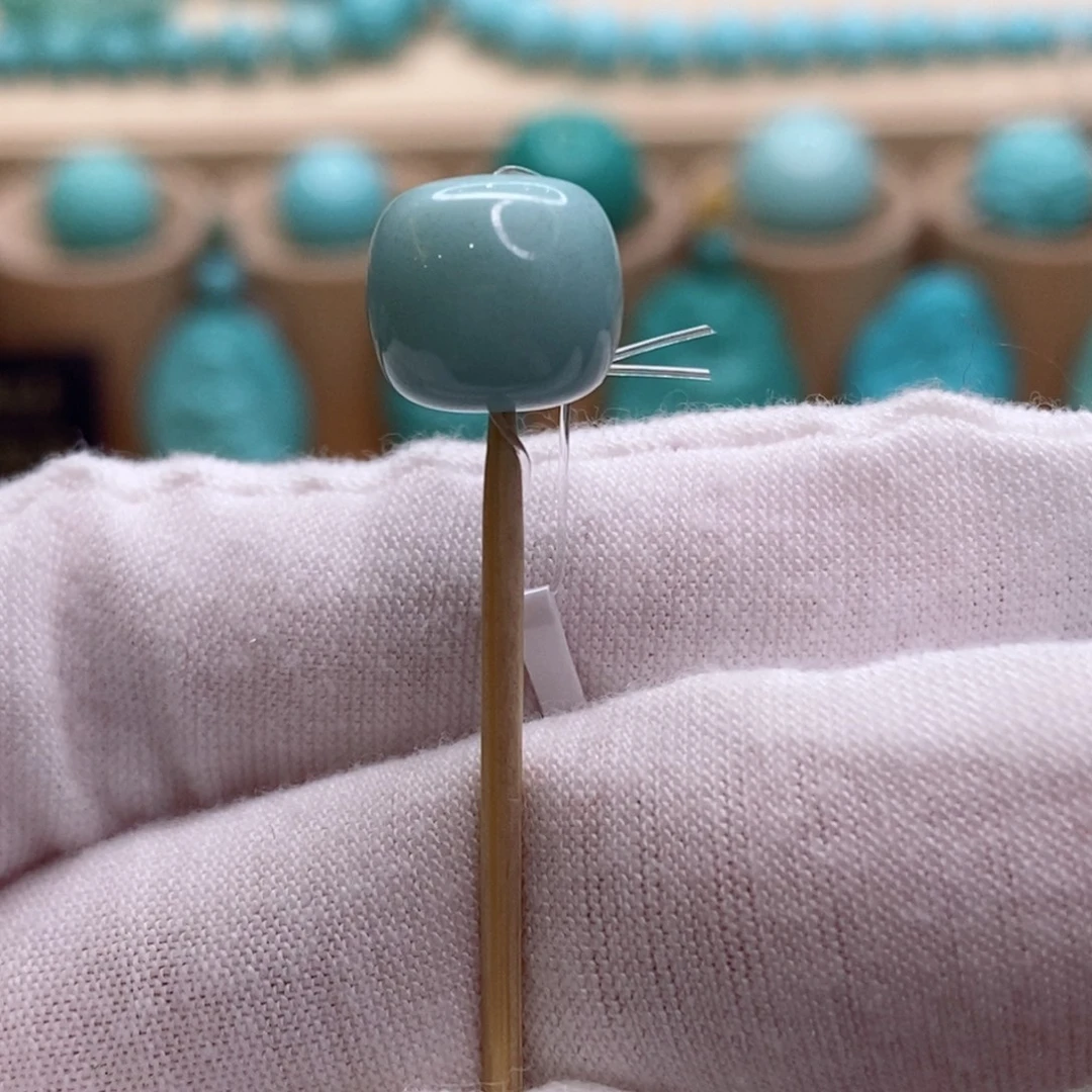 绿松石未镶嵌珠宝奇石10.3mm