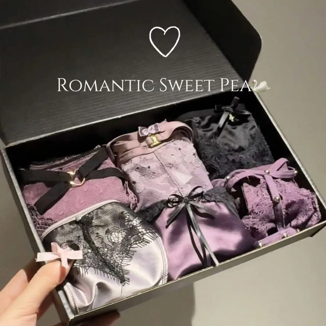 暮山紫*法式蕾丝无痕网纱内裤少女底裤