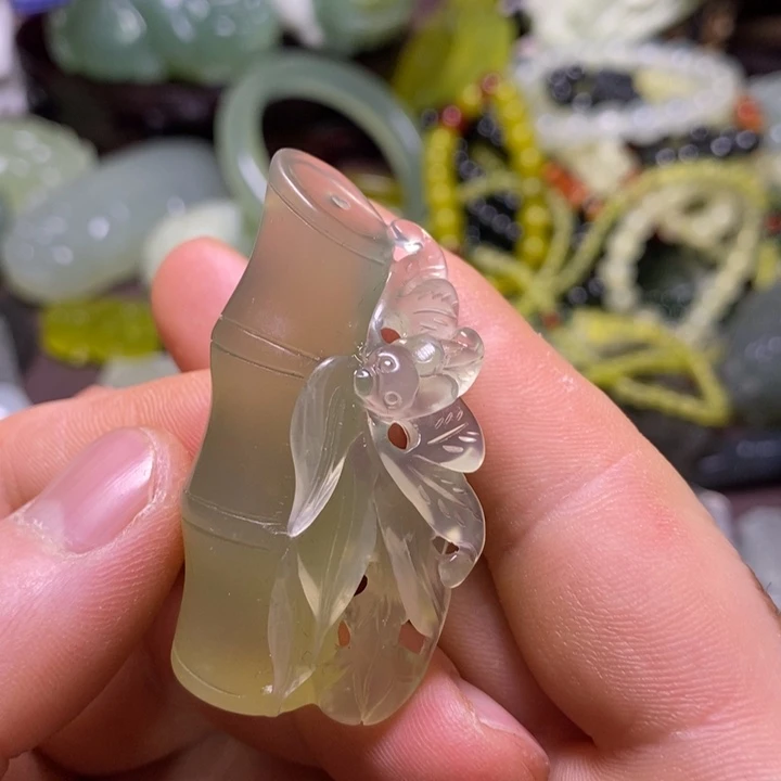 岫玉未镶嵌岫玉颈饰