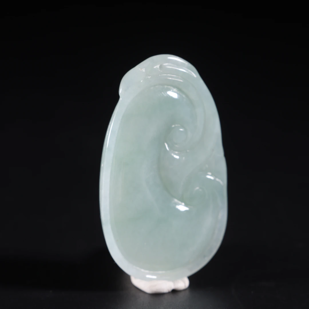lot8832 翡翠波浪雕刻