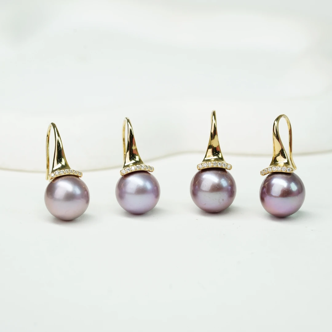 【小北好物】S925银淡水珍珠耳钩约10mm【多样性发一件】QH27X459