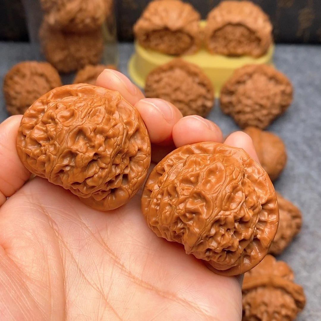 文玩核桃把件258红皮精品