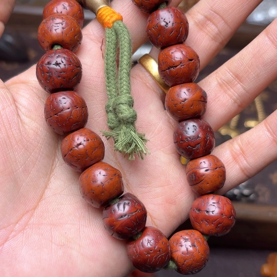 铜星月菩提吊坠项链