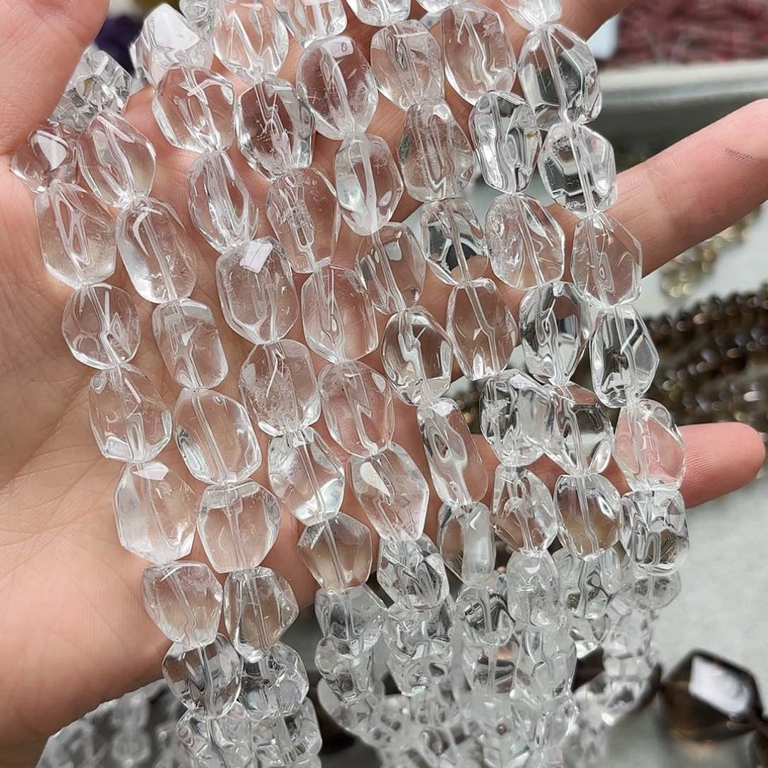 玛瑙/玉髓未镶嵌珠宝半成品12×16白水原石切面一条