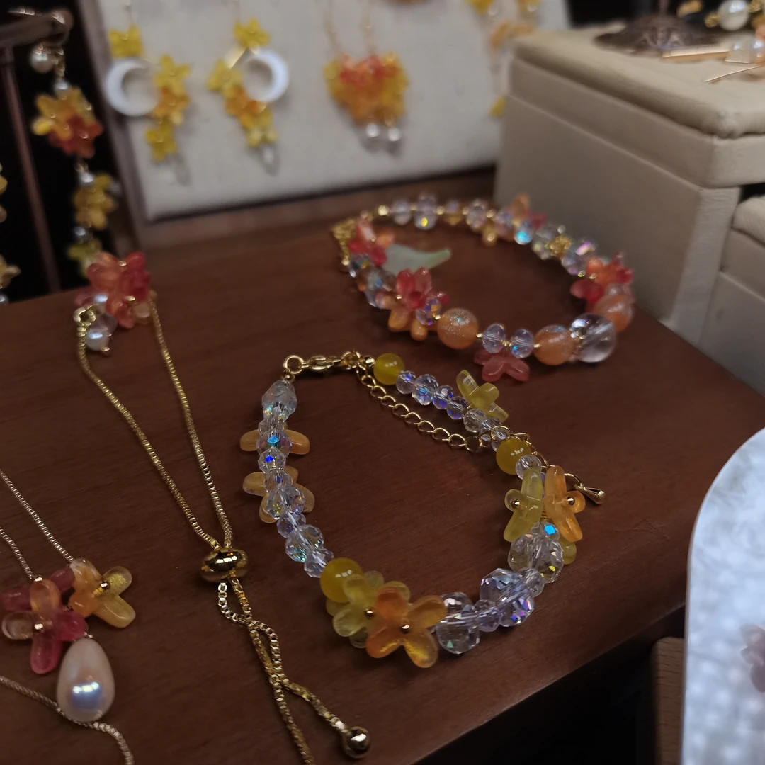 铜合金琉璃手链 金秋月桂系列琉璃手链