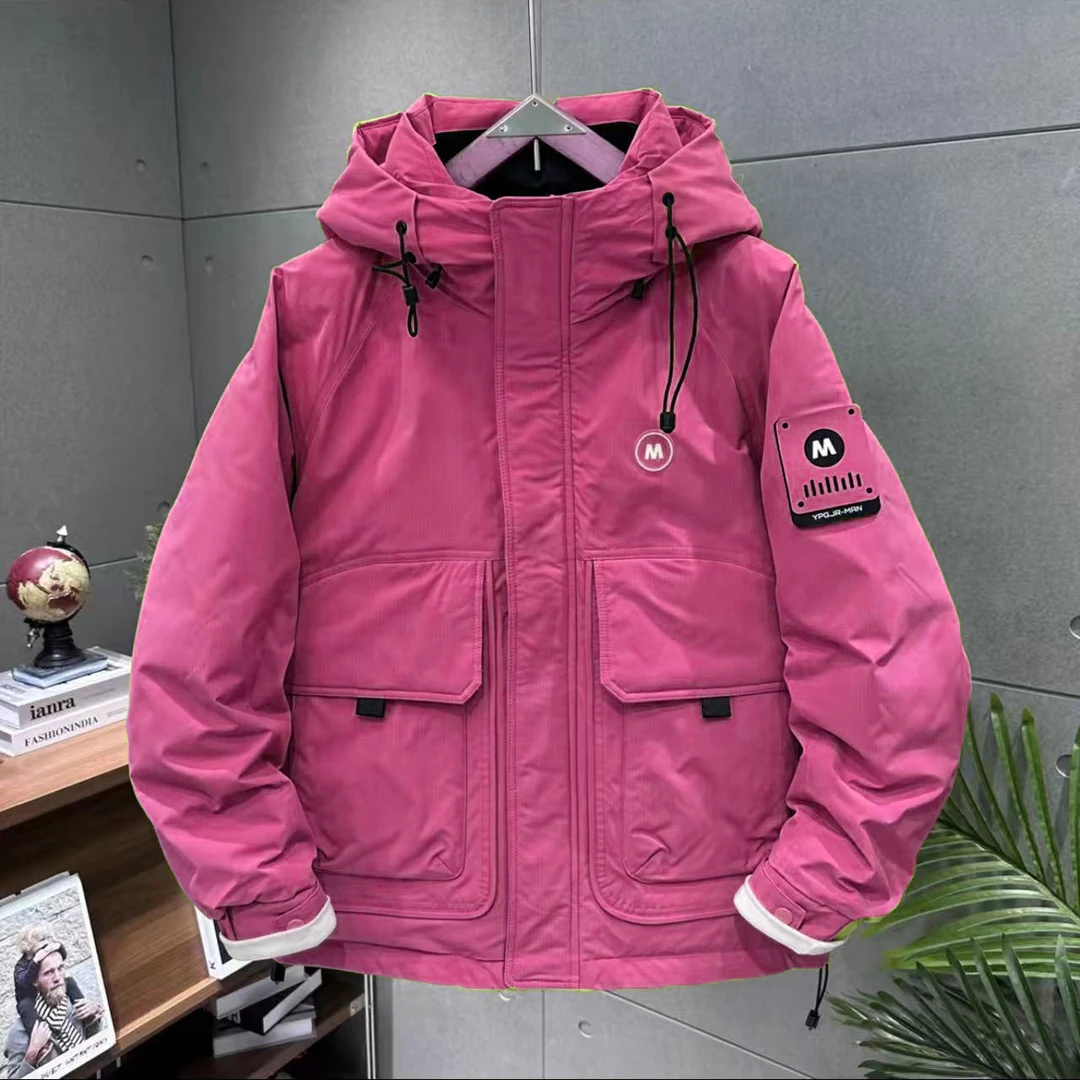 【南极探险】防寒背带户外连帽滑雪服情侣款极寒加厚保暖外套2222