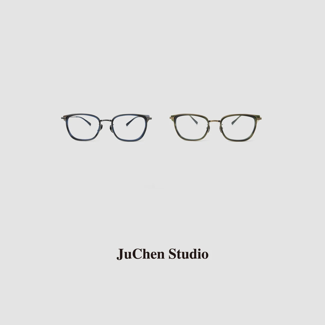 清冷学姐 古铜拉丝撞色小方可配镜小众文艺眼镜框SP1608-153