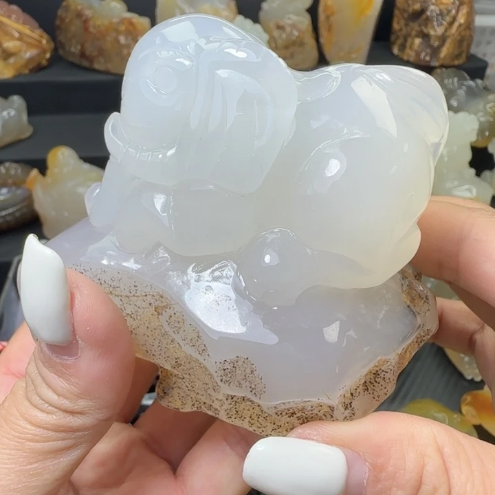 玛瑙/玉髓合金摆件