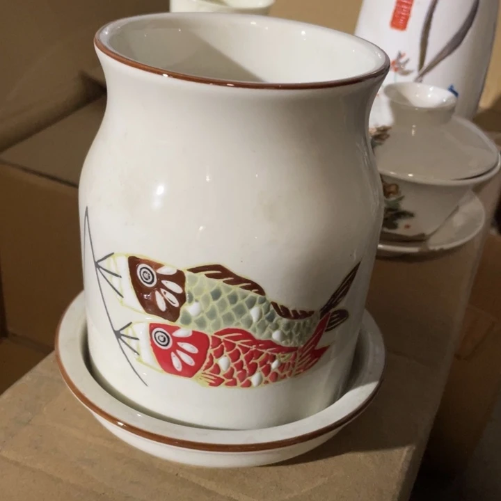 紫砂茶叶罐陶瓷艺术摆件