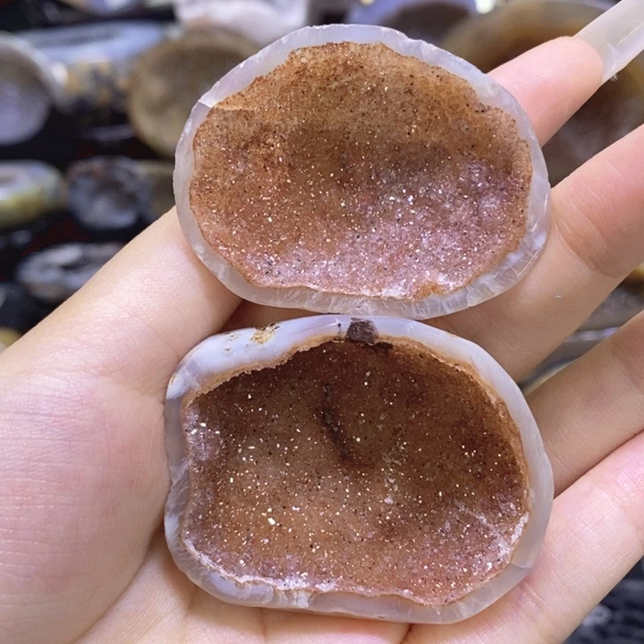 未镶嵌珠宝半成品紫晶彩晶盆