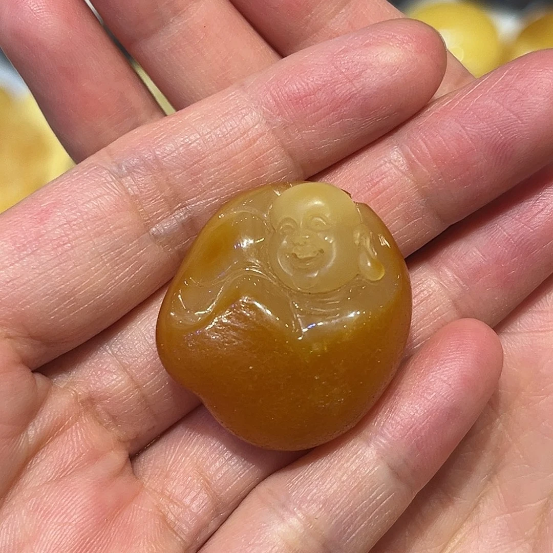 琥珀未镶嵌吊坠(赠链)弥勒