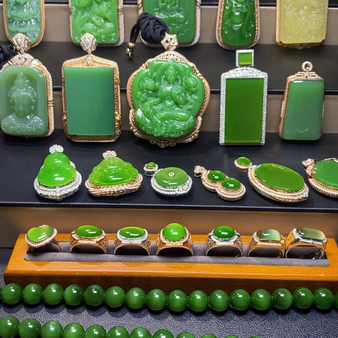 和田玉未镶嵌挂件