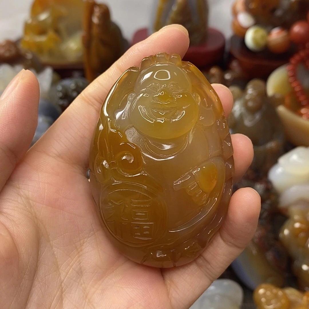 奚***0未镶嵌手把件玛瑙/玉髓