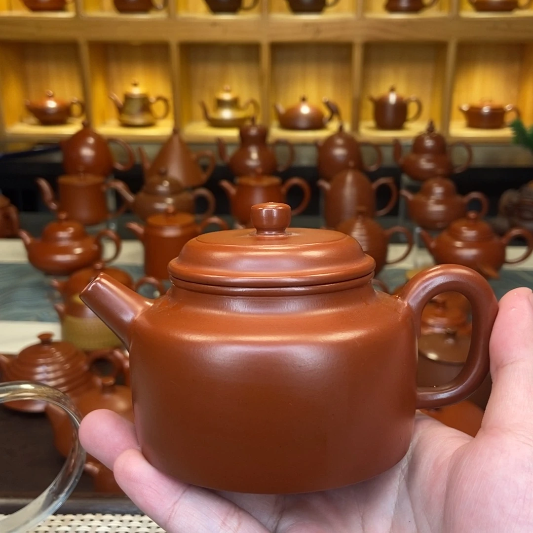 茶壶紫砂一***小潮州手拉壶手拉壶