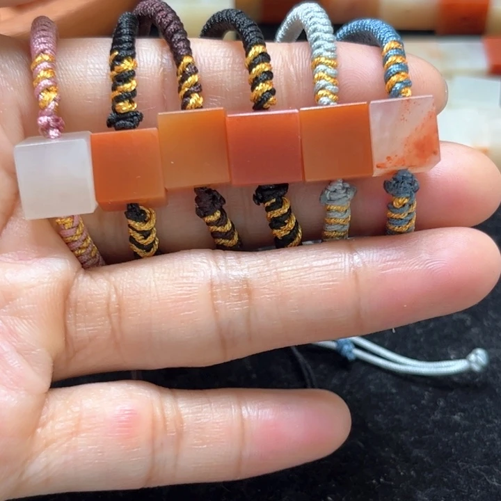 寿山石印石老挝石6条手链