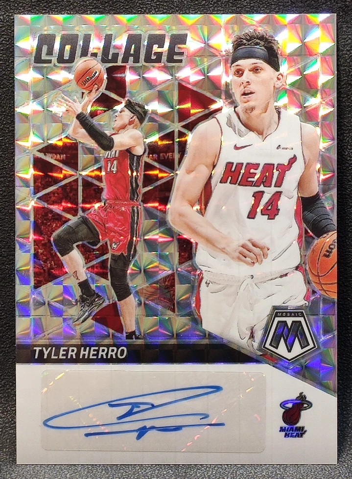 泰勒希罗 马赛克折射 签字卡 热火队 三分射手 保真 正版球星卡