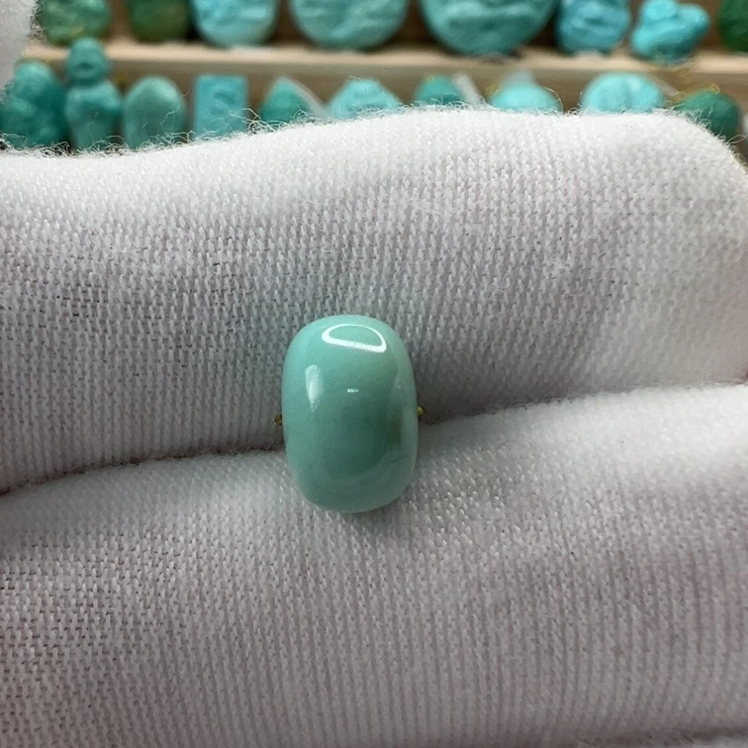 未镶嵌绿松石老型珠9mm