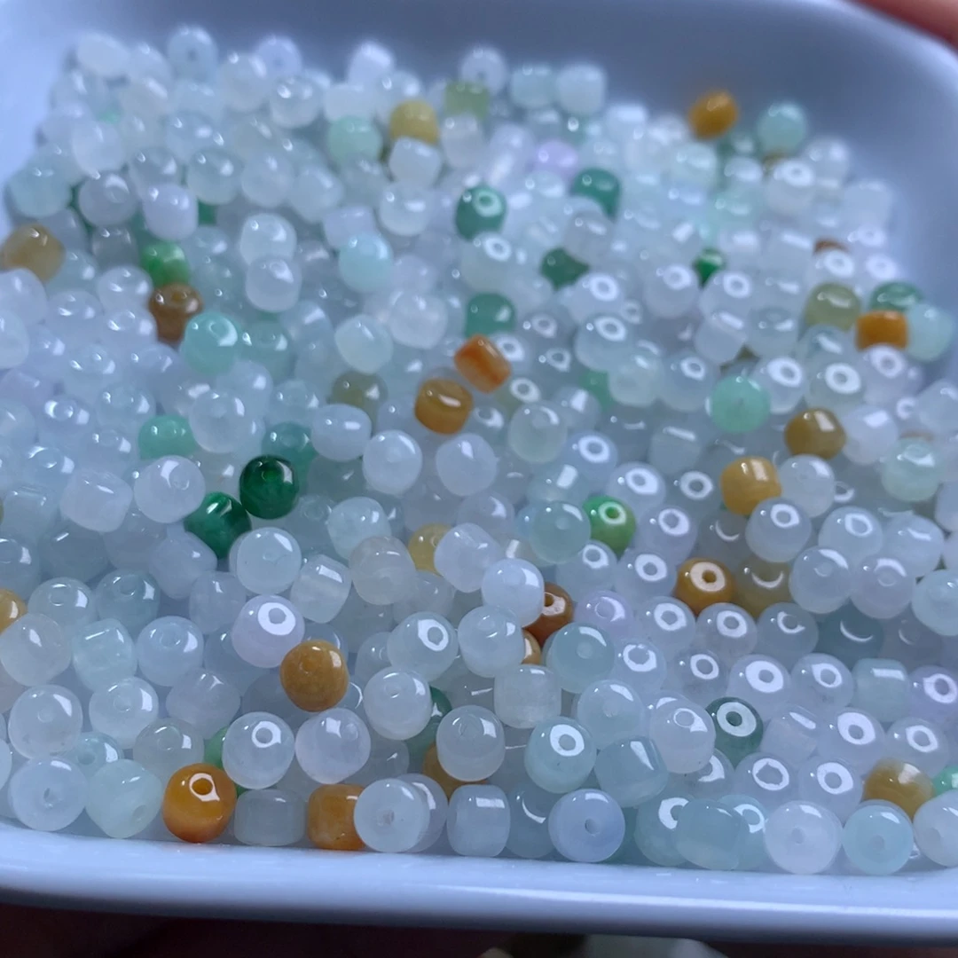 散珠翡翠多样性发货10颗卡五桶珠