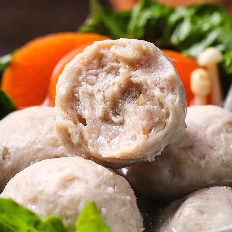 正宗菏泽特产猪肉肉丸子冷冻丸子家庭关东煮火锅小丸子汆丸子商用