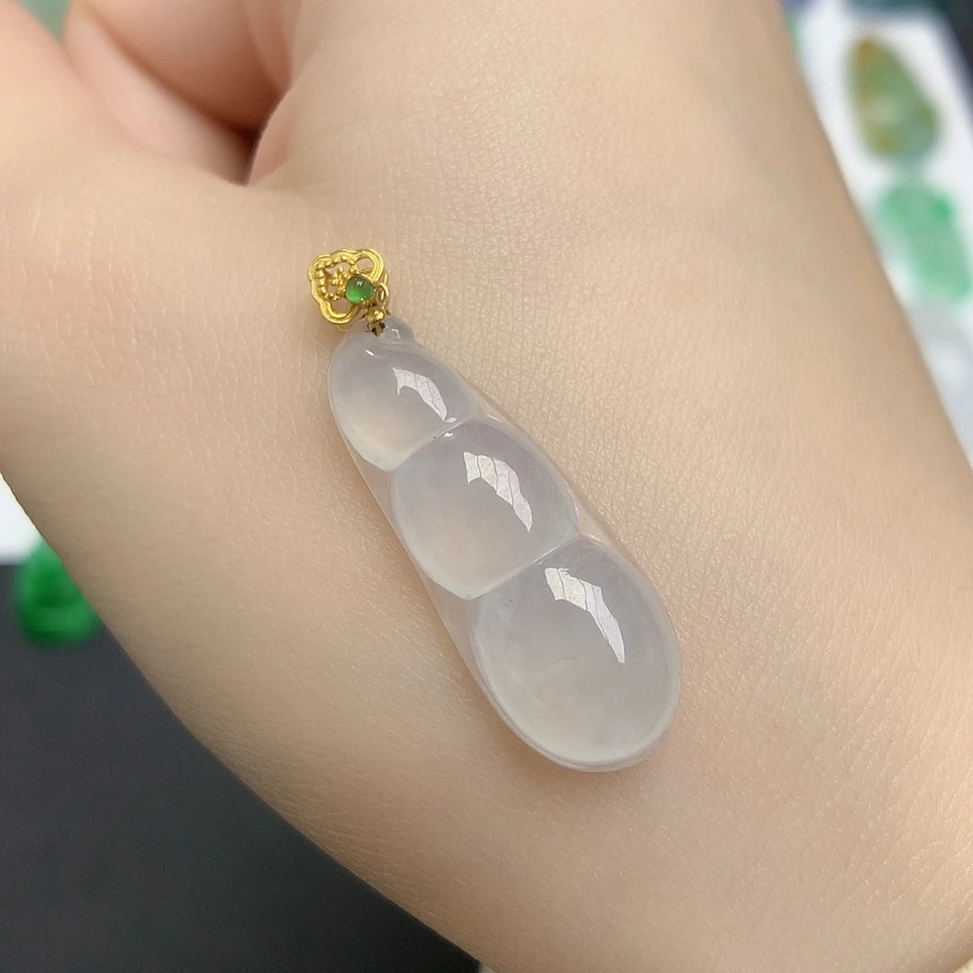 翡翠颈饰18K金镶嵌888888888888888