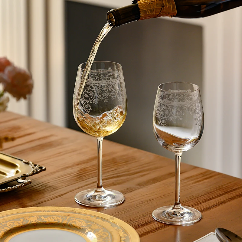德国进口卢卡系列水晶雕花红酒杯L#20945