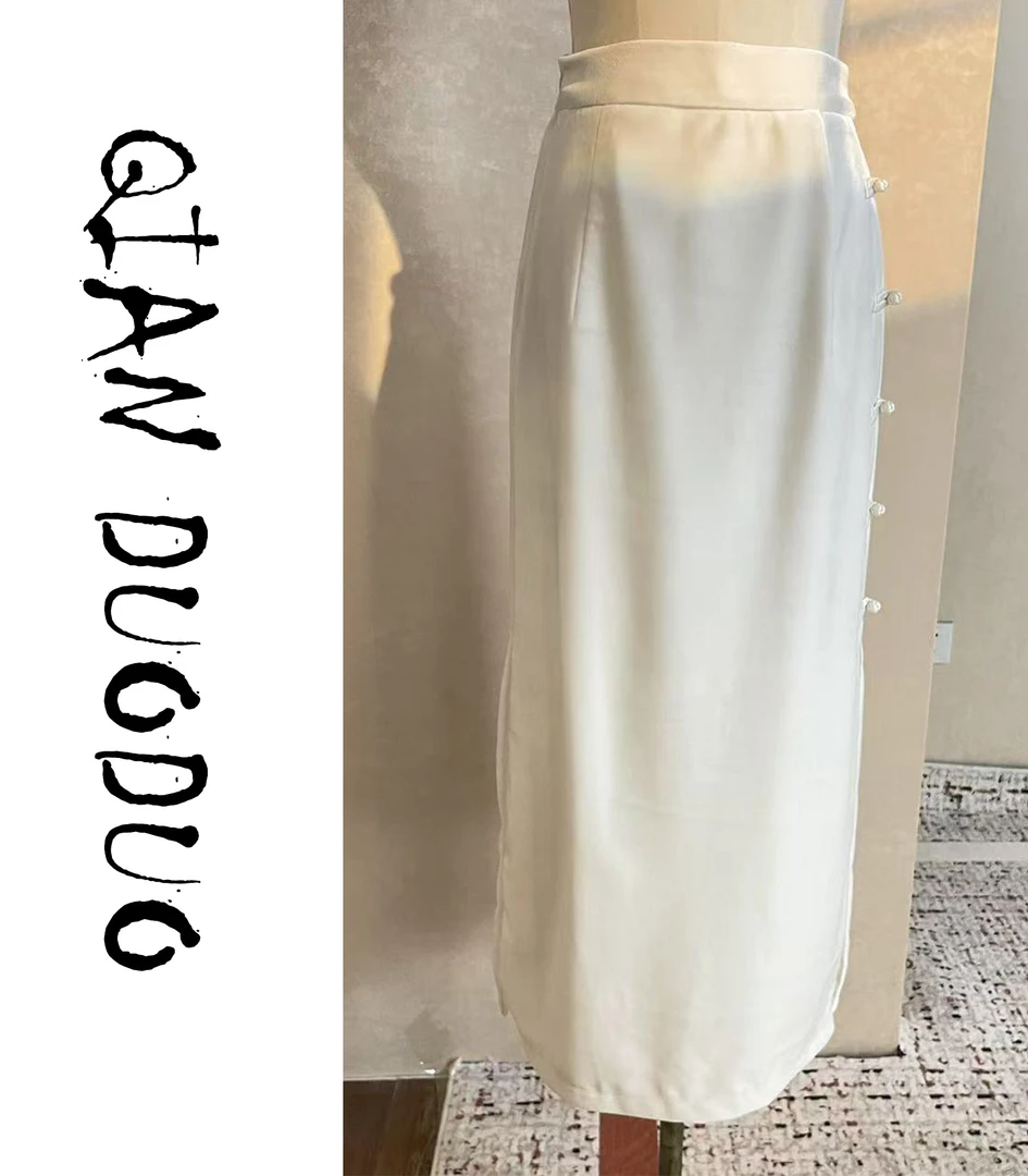 锦丝院【奶油半身裙】新中式时尚轻奢复古百搭半裙BSQC67180668