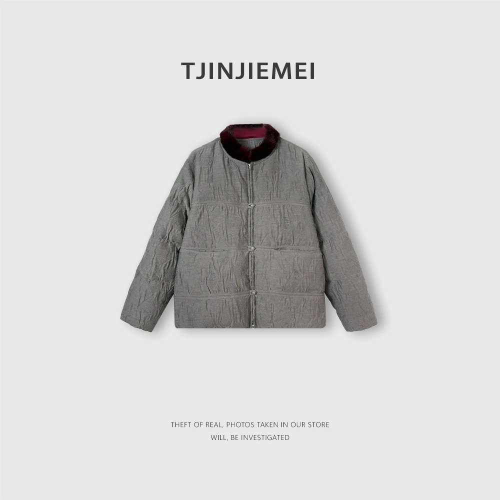 T井姐妹【玲珑】设计感精致新中式水貂领鹅绒服YRF2512-TJ629