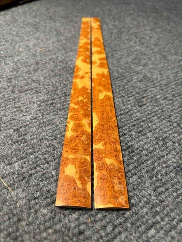 云妃扇骨料 云南红湘妃竹料竹料排口宽2.2长度32厘米