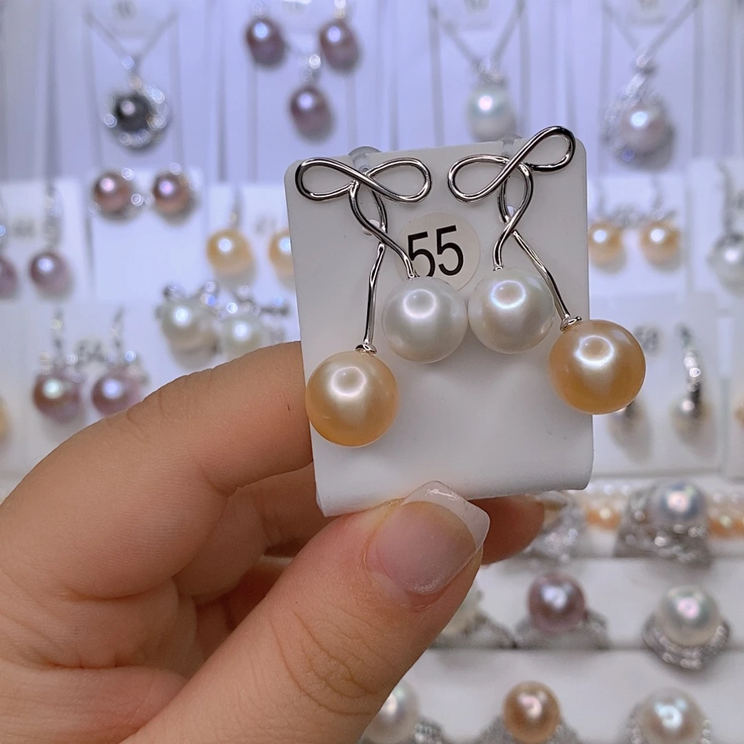 影***月银S925镶嵌淡水珍珠颈饰