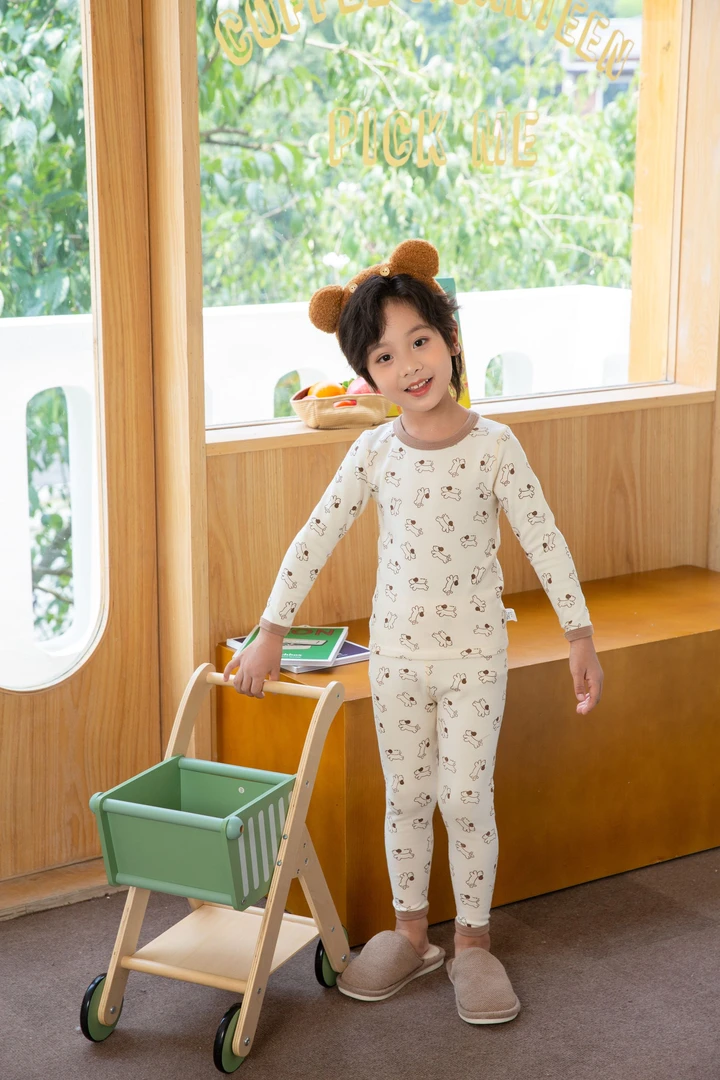 秋冬保暖套装秋衣秋裤打底套装男童女童长袖棉