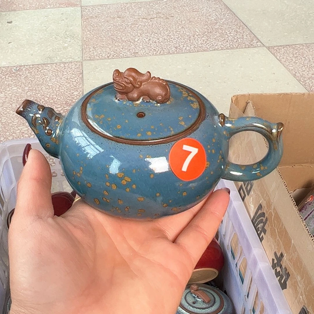 摆件郑家钧窑摆件微微