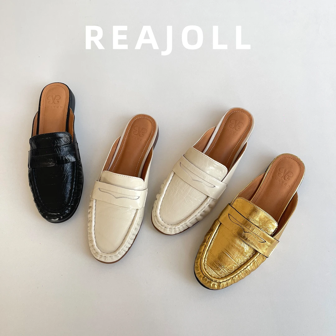 拖鞋女夏外穿2025新款穆勒鞋包头配裙子高级感不累脚平底半拖凉拖