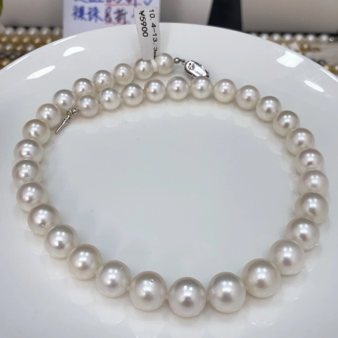 未镶嵌颈饰海水珍珠幸*多澳白项链10.4-13.3华