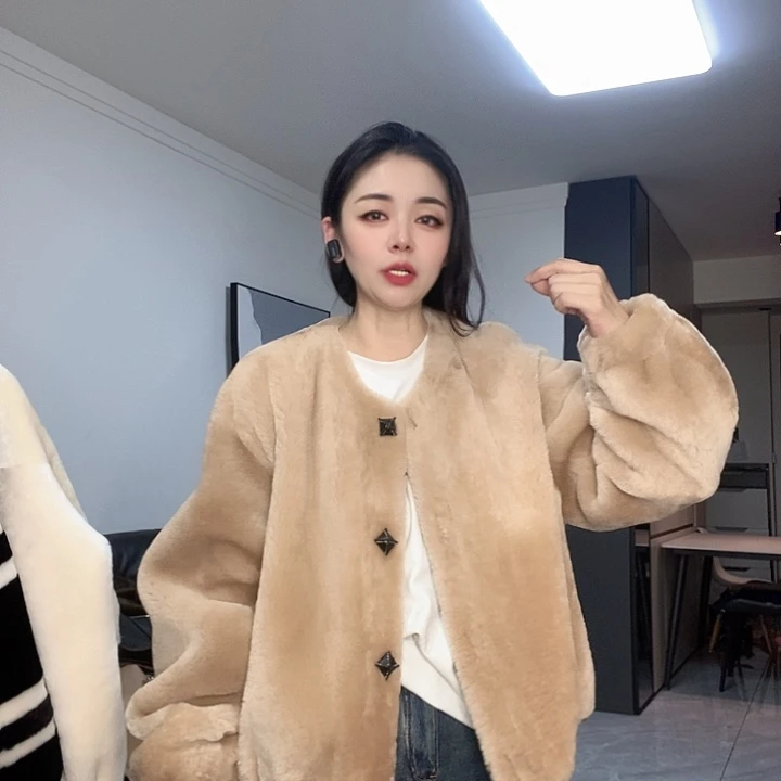 绵羊皮美丽奴皮毛一体L140斤