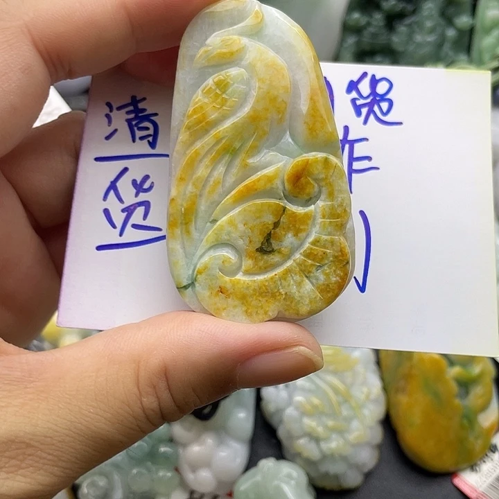 颈饰未镶嵌翡翠天然翡翠