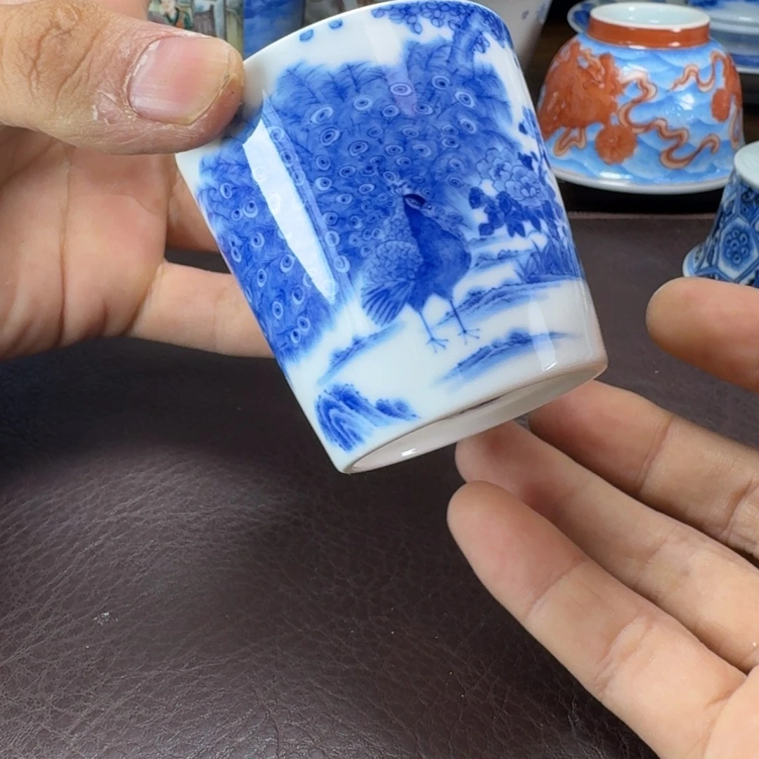 友***生瓷片当代景德镇陶瓷手绘茶具