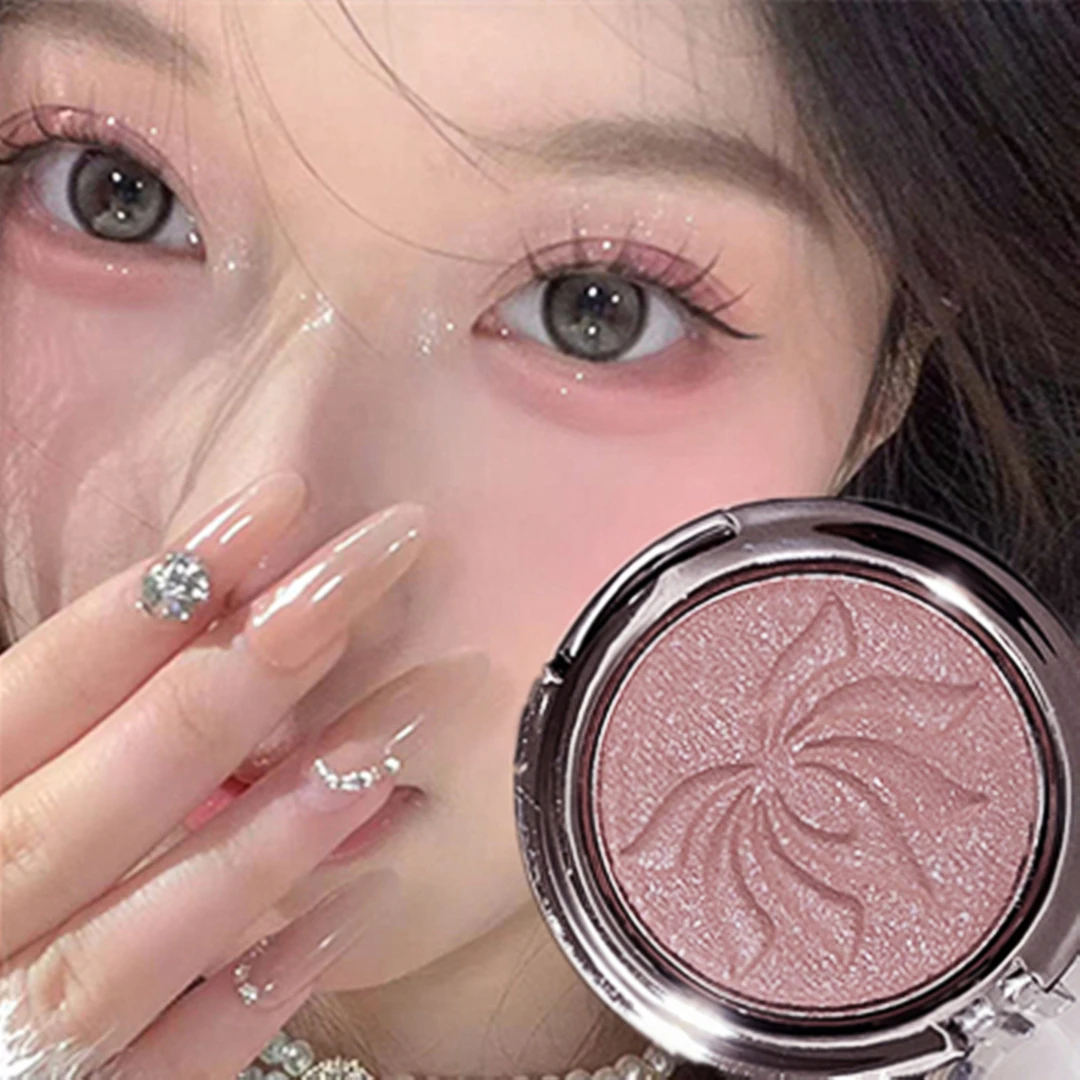 单色眼影高光多用粉清透细腻细闪珠光温柔灰粉碎闪星动一抹自在女