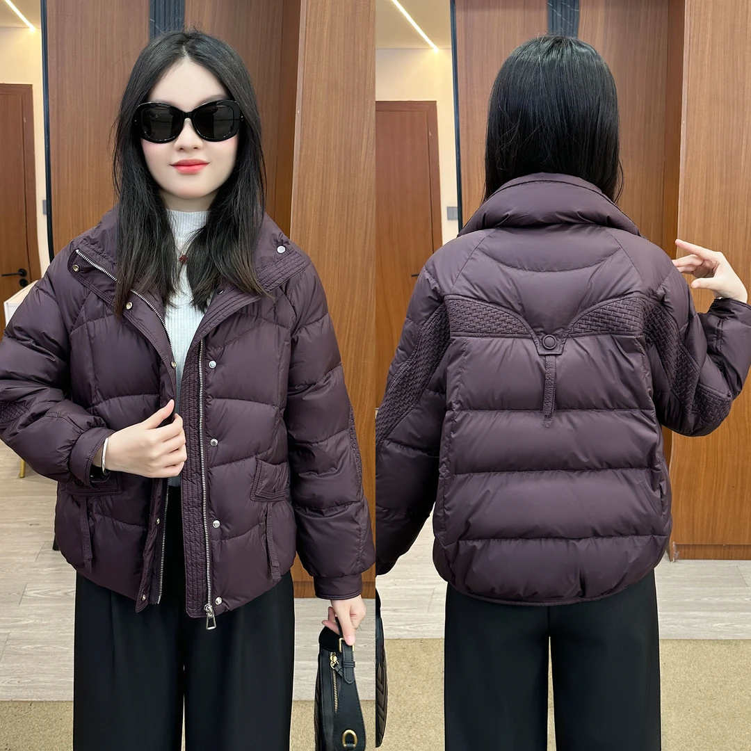 【婉星儿品牌】短款时尚休闲百搭宽松韩版冬季棉衣显瘦女士加厚保暖