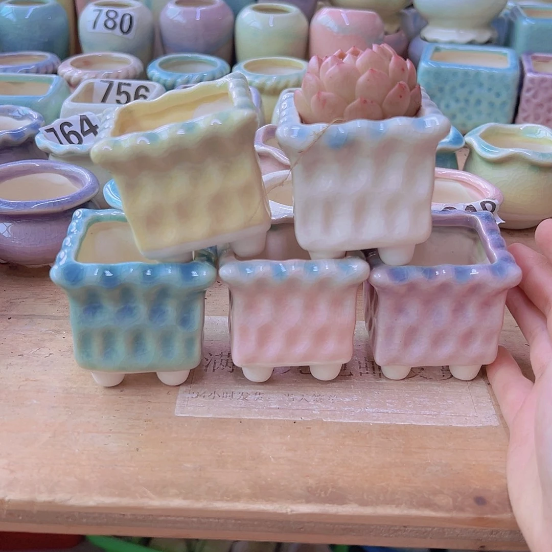 陶瓷花盆当场满12包邮