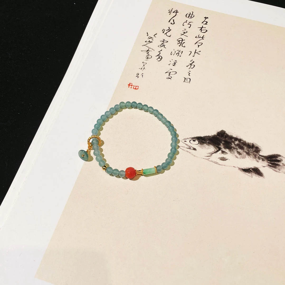 【云上雅岚】丨以安 C22599-翡翠DIY手串-多样性发一件-4.5mm