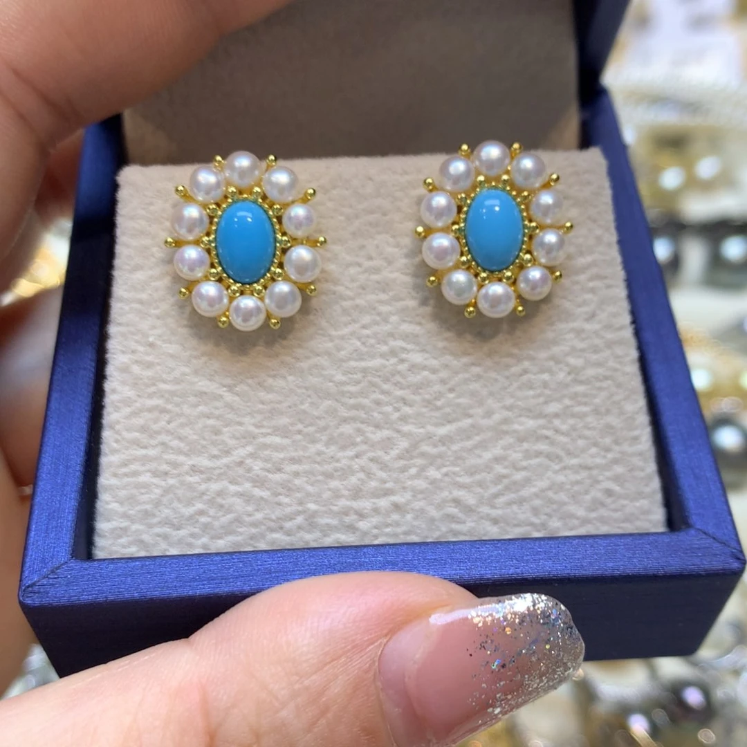 未镶嵌淡水珍珠耳饰