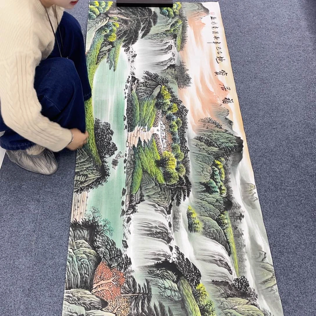 国国画作品小姐姐放漏…