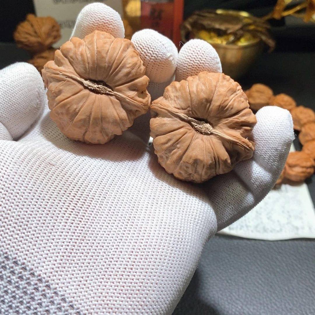 把件文玩核桃0393南瓜墩44（全）