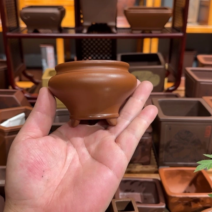 紫砂花瓶原矿紫泥