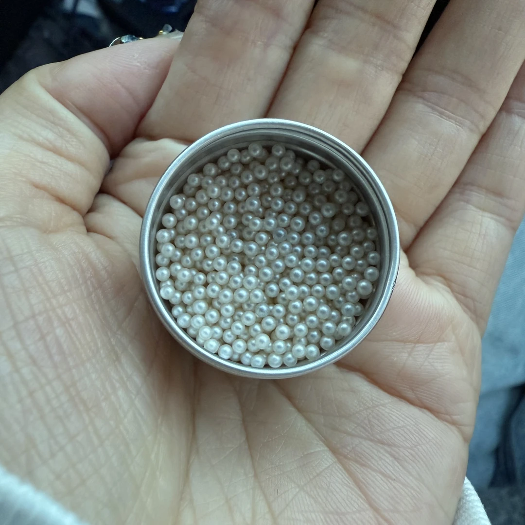 店铺满50包邮 新品 奶茶色豆豆粒美甲饰品