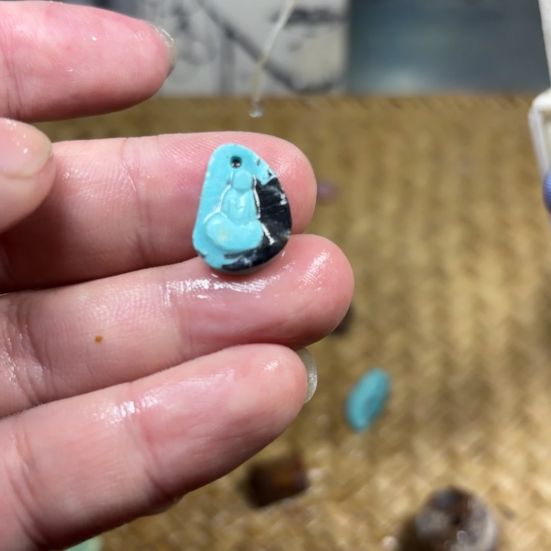 岫岩河磨玉（透闪石质玉）颈饰未镶嵌奎*