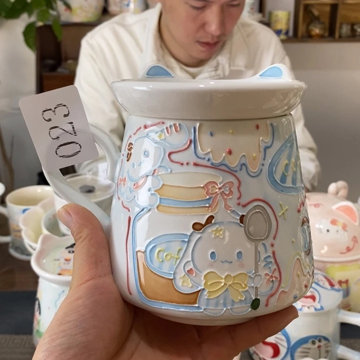 瓷片景德镇釉下手绘